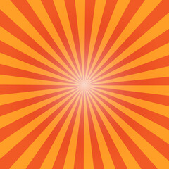 orange sunburst background