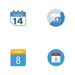 Date tree icon vector illustration