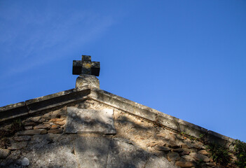 Obraz premium rural scene cemetery