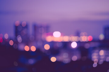 blur twilight sunset romantic city night light metro abstract for background