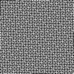 geometric repetitive background with squares and lines. vector seamless pattern. fabric swatch. wrapping paper. continuous print. design element for home decor, textile. black and white template