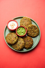 Sprouted Moong dal tikki or patties