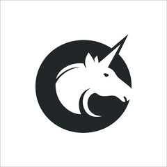 unicorn or house vector