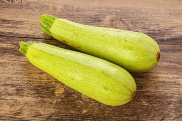Two Young zucchini for cooking
