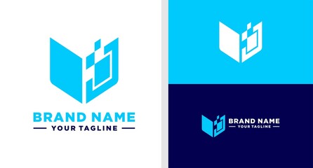 BOOK LOGO EDUCATION TECHNOLOGY SOFTWARE EDITABLE