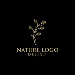 flower line art logo vector template.