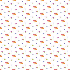 Seamless Pattern with Hearts