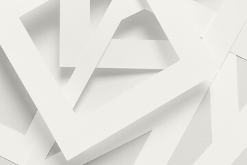 Abstract background, white elements in blank space