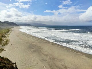 Bayas or Sablon beach, Castrillon municipality, Asturias, Spain