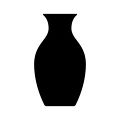 Vase or pottery flat vector icon for apps and websites
