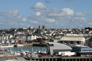 panorama sur Granville cit&eacute; baln&eacute;aire dans la Manche