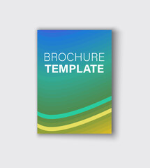 Vector brochure cover template. Abstract background with copy space for inspirational and encouraging thoughts