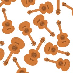 guitar pattern.  many brown stringed musical instruments