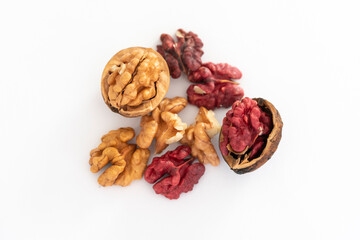 Red walnut, healthy food, energy