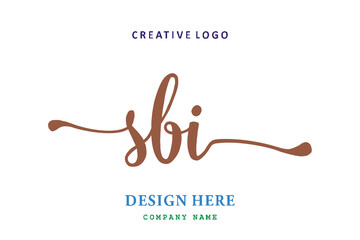 SBI lettering logo is simple, easy to understand and authoritative
