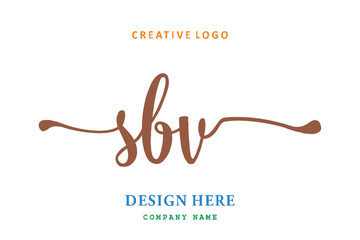SBV lettering logo is simple, easy to understand and authoritative
