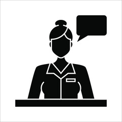 Chat, speak sign, talk icon Communication concept on white background