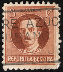 Postage stamps of the Republic of Cuba. Stamp printed in the Republic of Cuba. Stamp printed by Republic of Cuba.