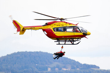 Pompier France sauvetage hélicoptère