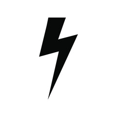 Thunderbolt icon vector. high voltage illustration sing. Lightning symbol.