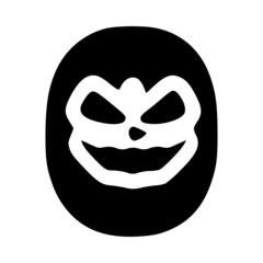 Number 0 mad character, Halloween monster doodle clip art