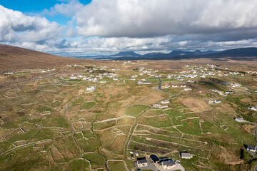 Aerial view of Gweedore - County Donegal, Ireland