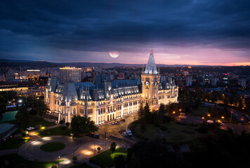Naklejka premium city at night