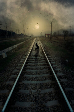 railway in the naight