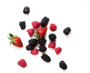 blackberrystrawberries and raspberry