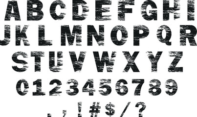 Vector of the Grunge Alphabet