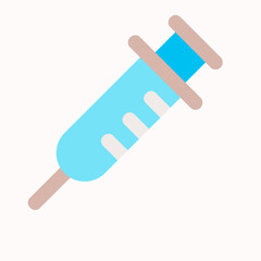 Inject icon vector illustration in flat style about medical, use for website mobile app presentation