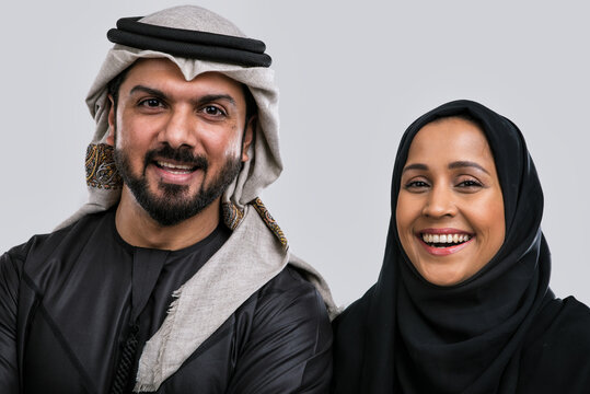 Middle eastern couple portraits