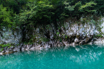 Fototapeta na wymiar mountain river in the Montenegro