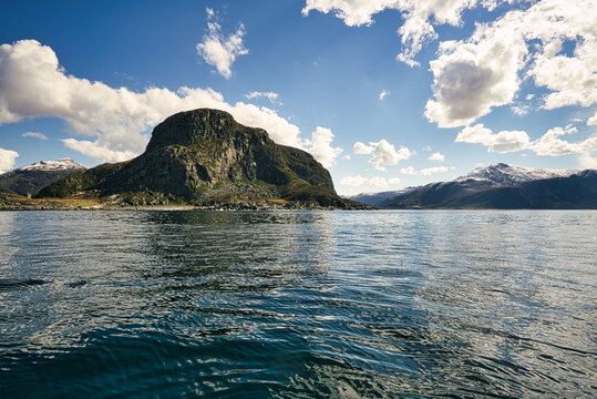 fishing in norway, selje. A paradise for fishing vacations. enjoy the breathtaking landscape by boat.