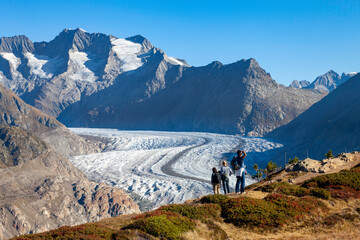 Fototapeta na wymiar Glacier d'Aletsch