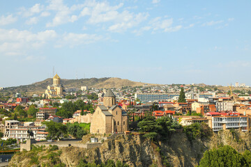 Fototapeta na wymiar view of the town, tbilisi capital of georgia