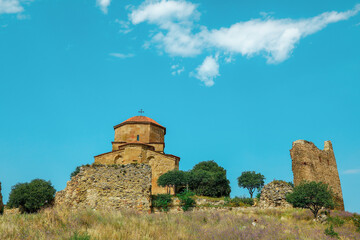 mtskheta old castle in the mountains