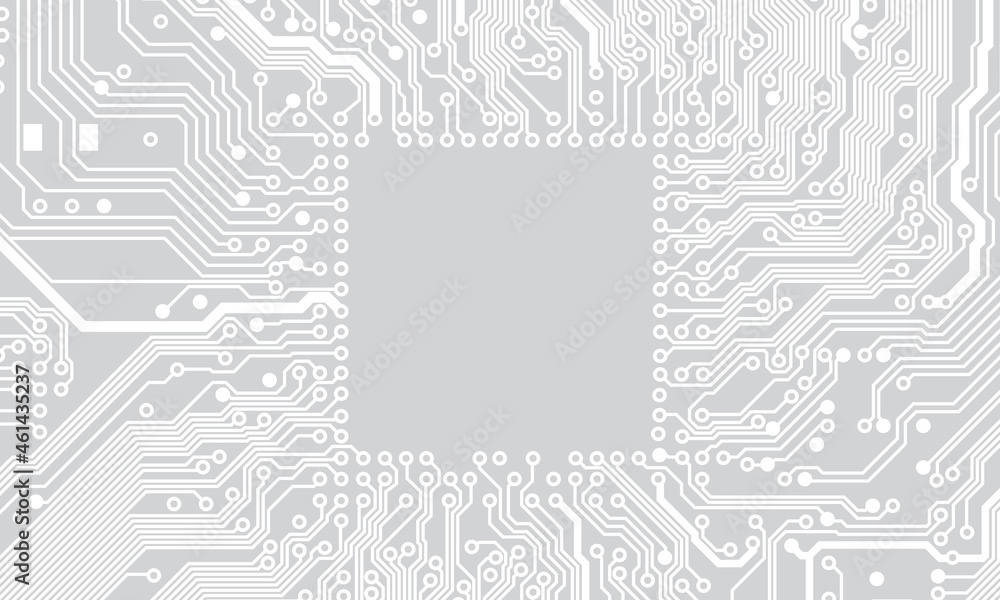 Fototapete circuit board background. technological concept design, light background, space for text, copy space