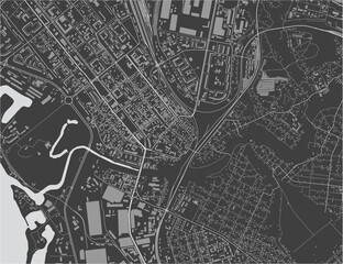 map of the city of Zaporizhzhia, Ukraine