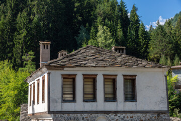 Old traditional stone house in small mountain village