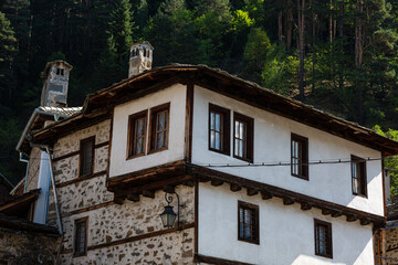 Old traditional stone house in small mountain village