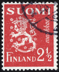 Postage stamps of the Suomi Finland. Stamp printed in the Suomi Finland. Stamp printed by Suomi Finland.