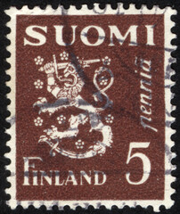 Postage stamps of the Suomi Finland. Stamp printed in the Suomi Finland. Stamp printed by Suomi Finland.