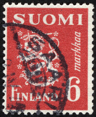 Postage stamps of the Suomi Finland. Stamp printed in the Suomi Finland. Stamp printed by Suomi Finland.