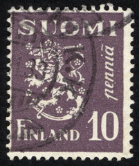Postage stamps of the Suomi Finland. Stamp printed in the Suomi Finland. Stamp printed by Suomi Finland.