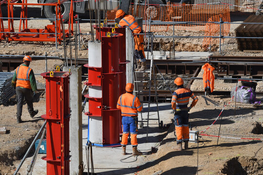 chantier de construction de b&acirc;timent