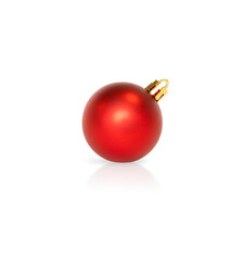 christmas tree toy red ball isolated object
