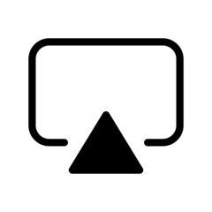  Airplay Glyph Vector Icon Design