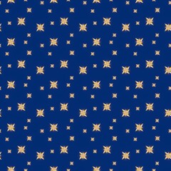 Seamless pattern of simple shaded yellow and white colored shining stars. A texture for gift wraps or other similar graphic design projects. 