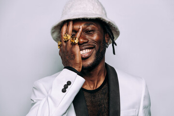 portrait of an hip hop music performer.